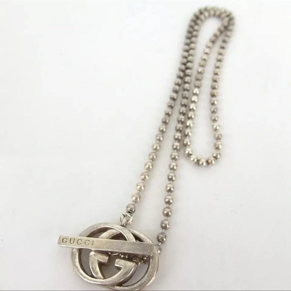 Gucci Silver Interlocking G Necklace SİLVER 925 - Picture 10 of 11